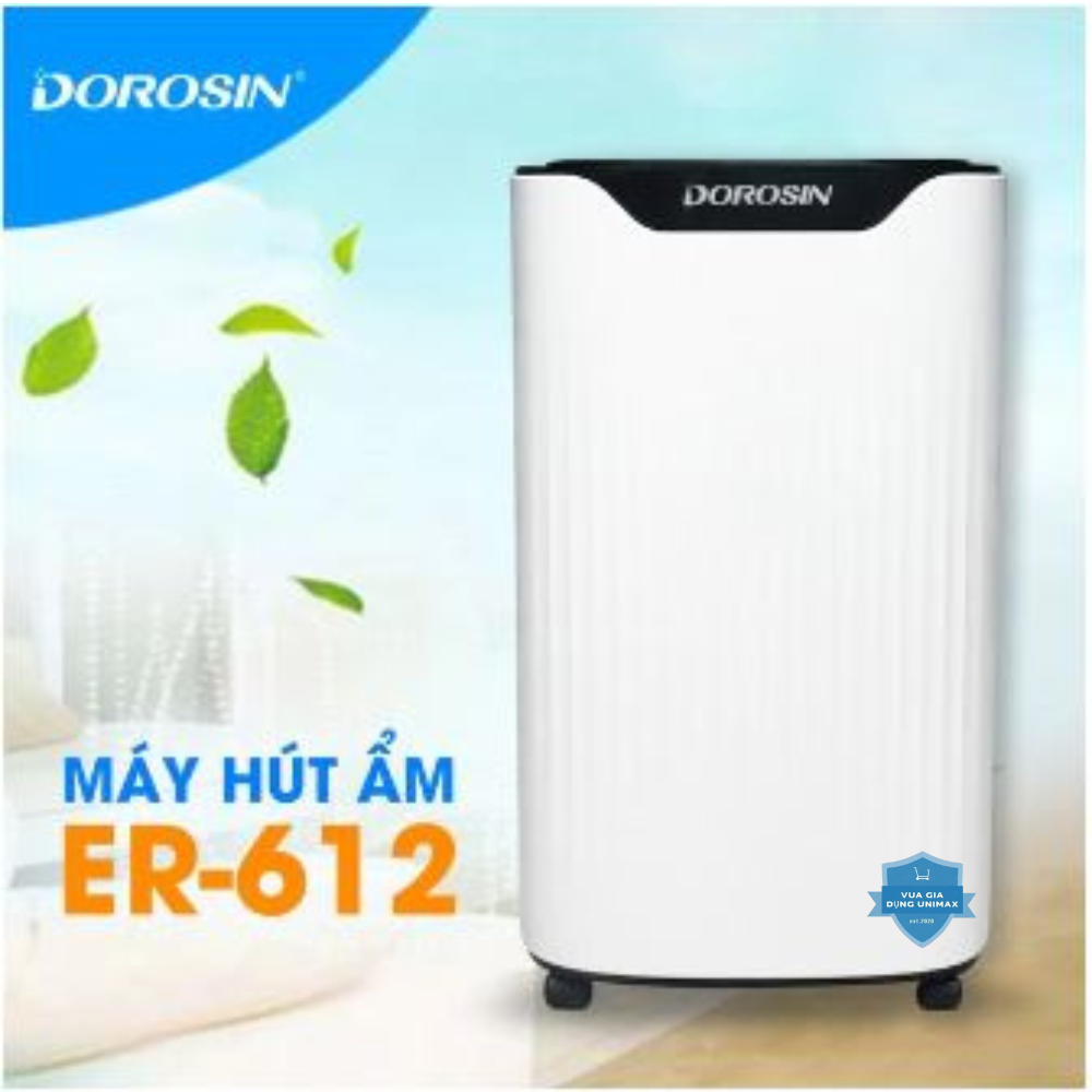 Máy hút ẩm Dorosin ER-612 hút ẩm khỏe giúp tối ưu độ ẩm của không khí tạo cho bạn 1 độ ẩm tuyệt vời