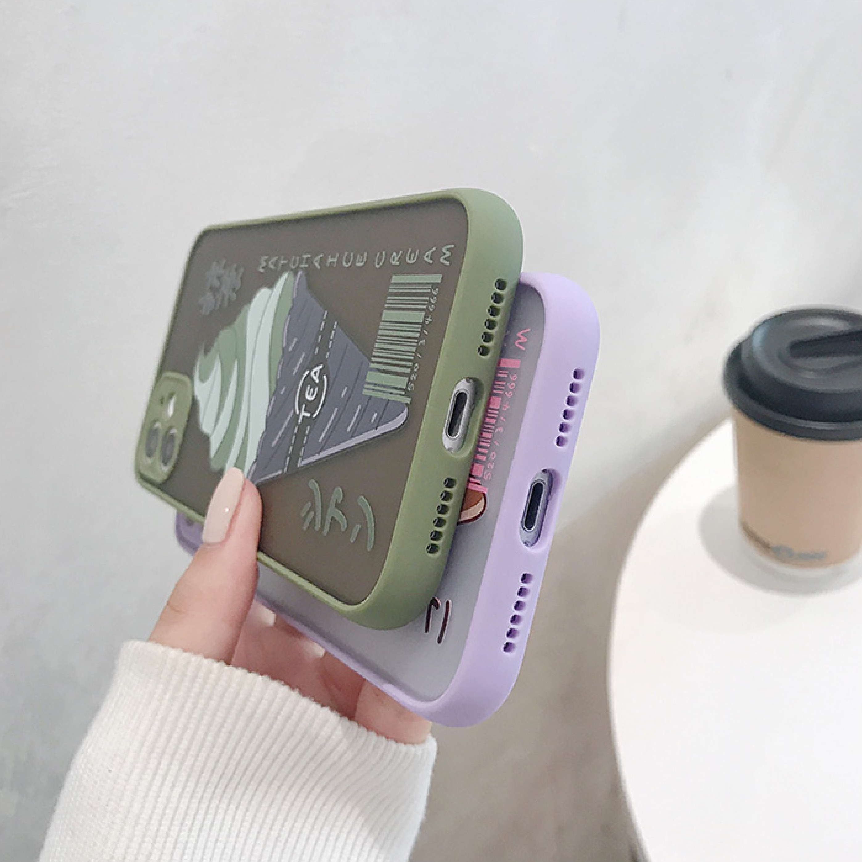 Ốp Lưng Nhám Chống Sock Va Đập Bảo Vệ Camera Ice Cream