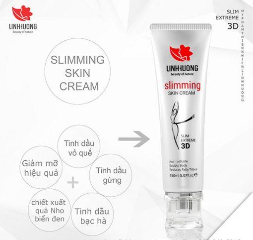 Kem giảm cân tan mỡ 3D Linh Hương (Slimming Skin Cream 3D)