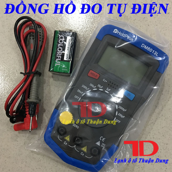 Đồng hồ đo tụ điện dm6013l - vật tư điện lạnh ô tô thuận dung