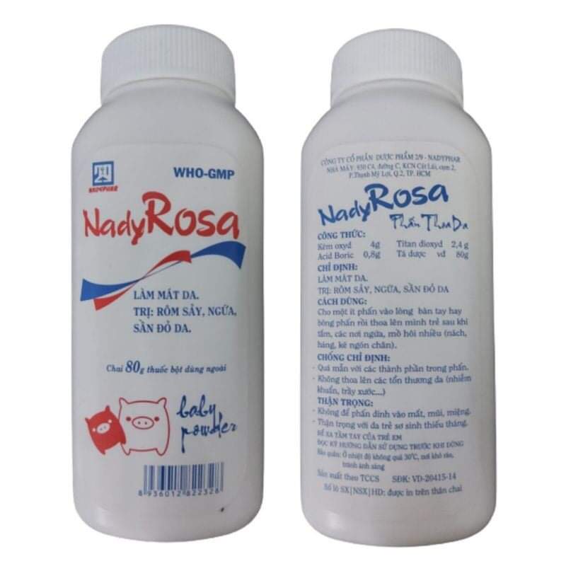 Phấn thơm Nady Rosa 80g