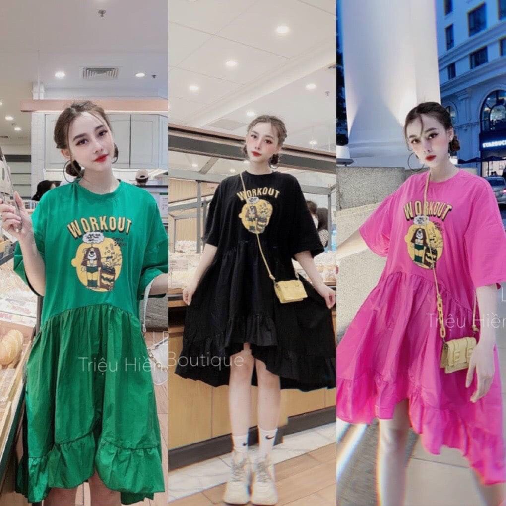 Đầm oversize, bầu bì bon chen thoải mái