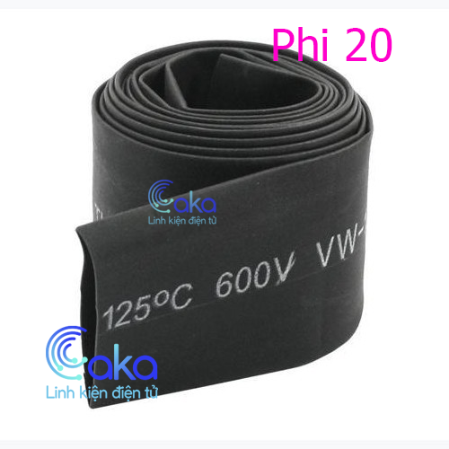 Ống gen co nhiệt phi 20 dài 1 mét