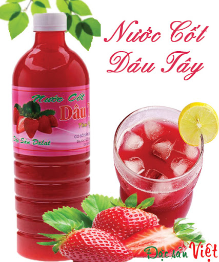 Nước Cốt Dâu Tây Tươi Đà lạt 1Lit