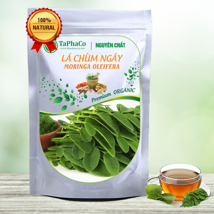 Lá chùm ngây khô 200g - tấn phát