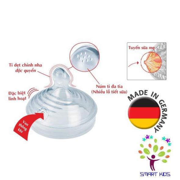 Bộ 2 núm ti NUK Silicone Nature Sense
