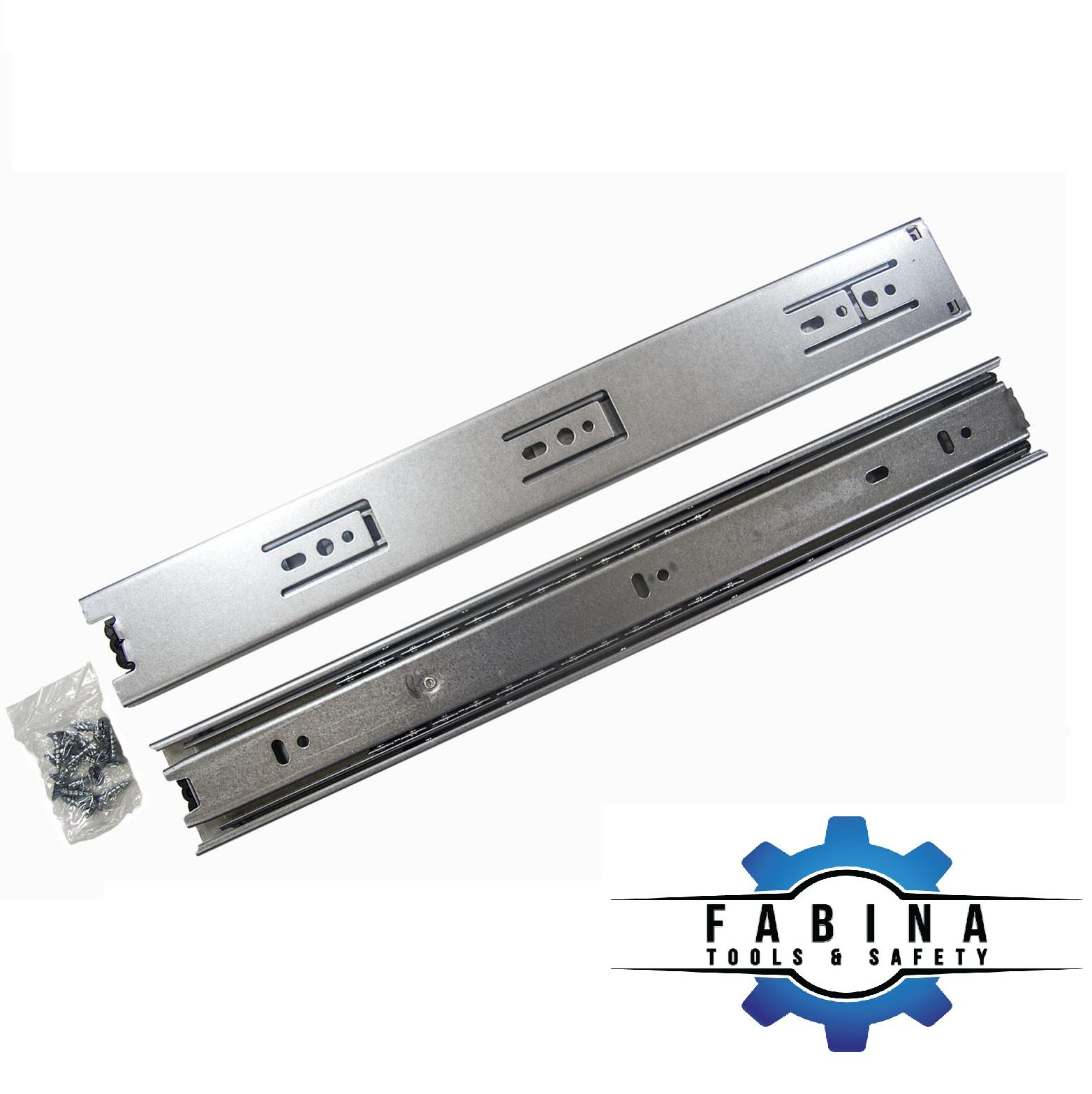 Bộ 5 ray trượt bi 3 tầng rivet cao cấp