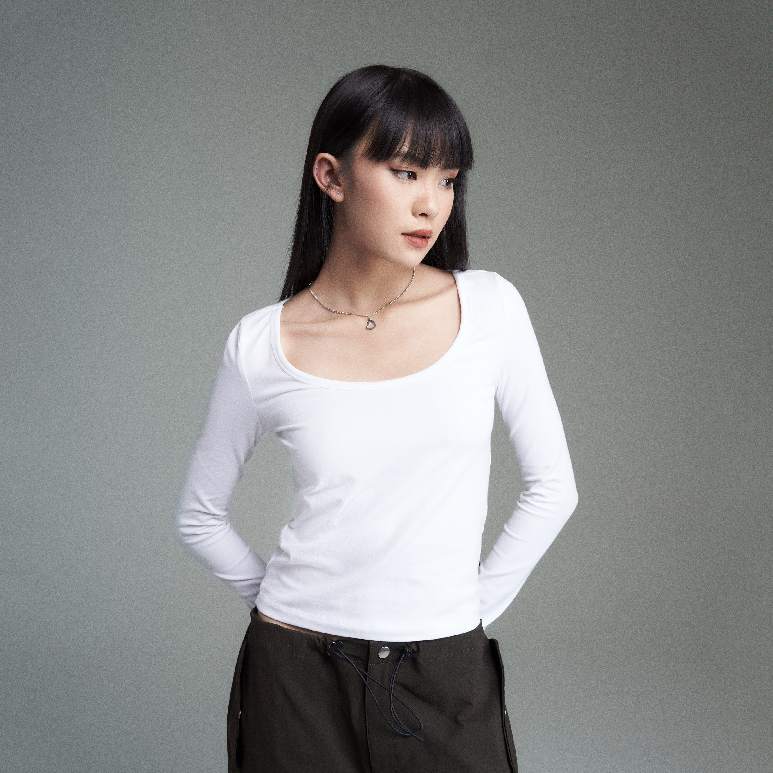 Áo Thun Nữ Dài Tay PRADIES Basic / Trơn