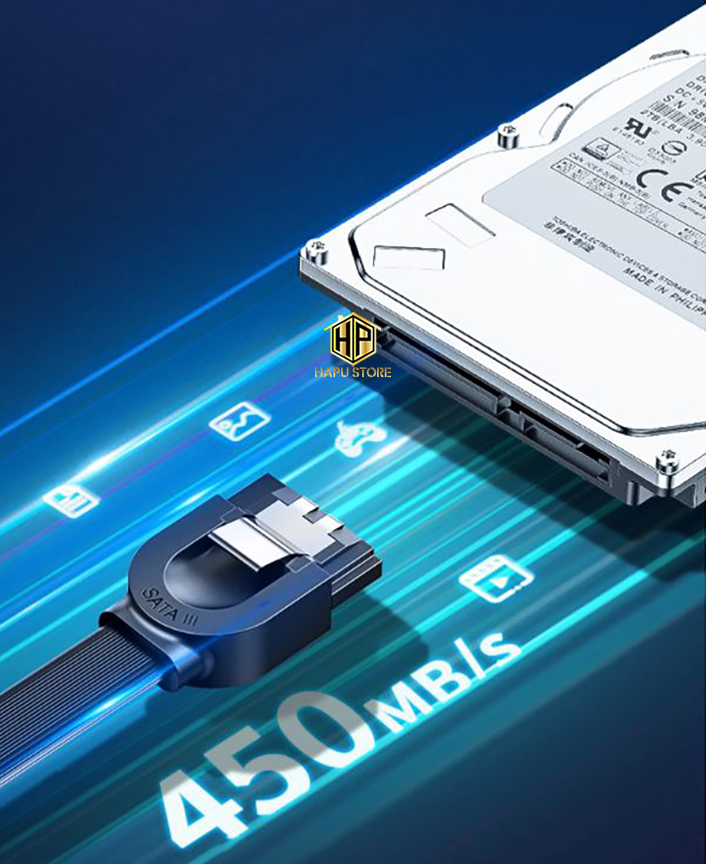 Cáp SATA 3.0 Ugreen 30796 chính hãng - Hapugroup