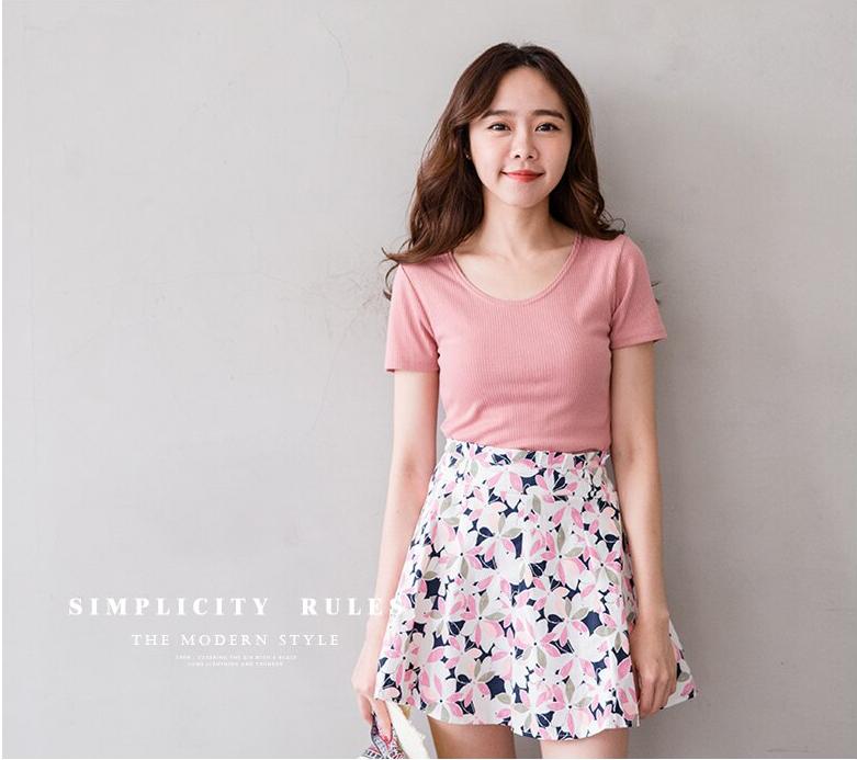 [HCM]Áo Thun Nữ Basic Trơn Cổ Tròn
