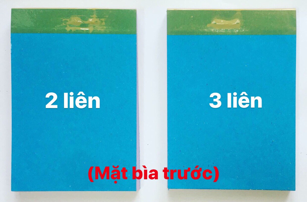 Combo 20 cuốn Cùi xé khổ 7x10 2 liên và 3 liên