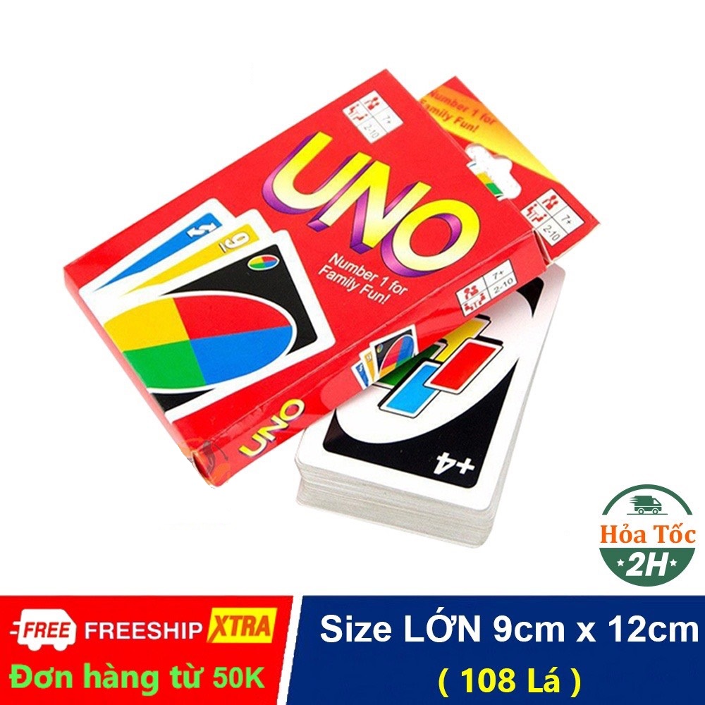Bài UNO cơ bản 108 lá hàng Việt Nam, Đồ chơi trẻ em thẻ bài Boardgame