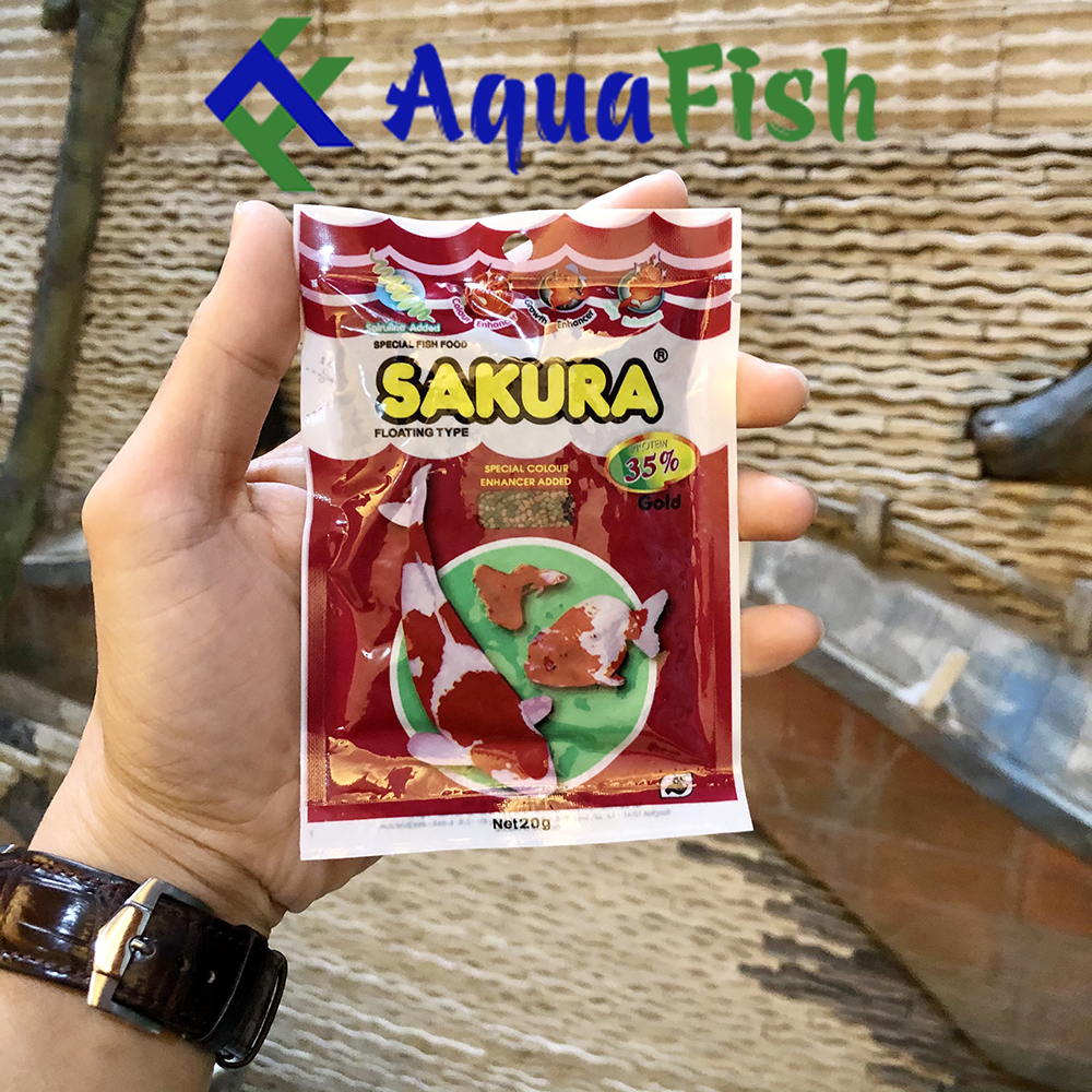 [HOÀN TIỀN 10%]Thức Ăn Sakura Cho Cá Chọi, Cá Beta, Cá Xiêm 20gr