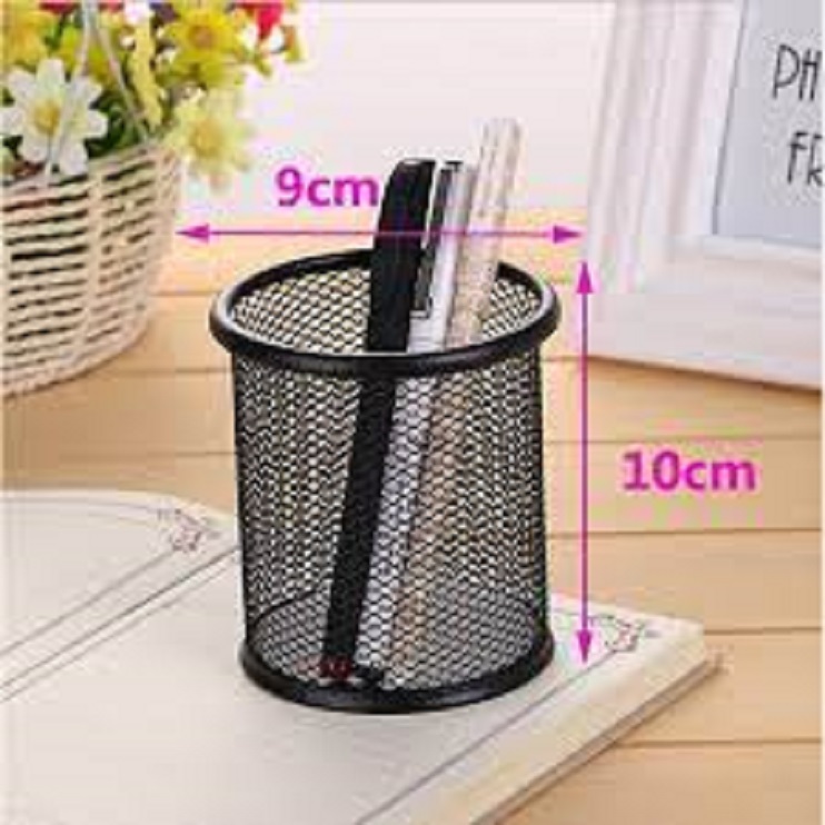 Cốc cắm bút sắt tròn