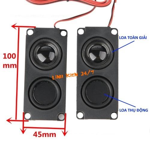 Cặp loa bass cộng hưởng thụ động 8 ohm 10w