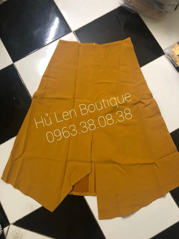 SET ÁO HOA KÈM CHÂN VÁY VÀNG