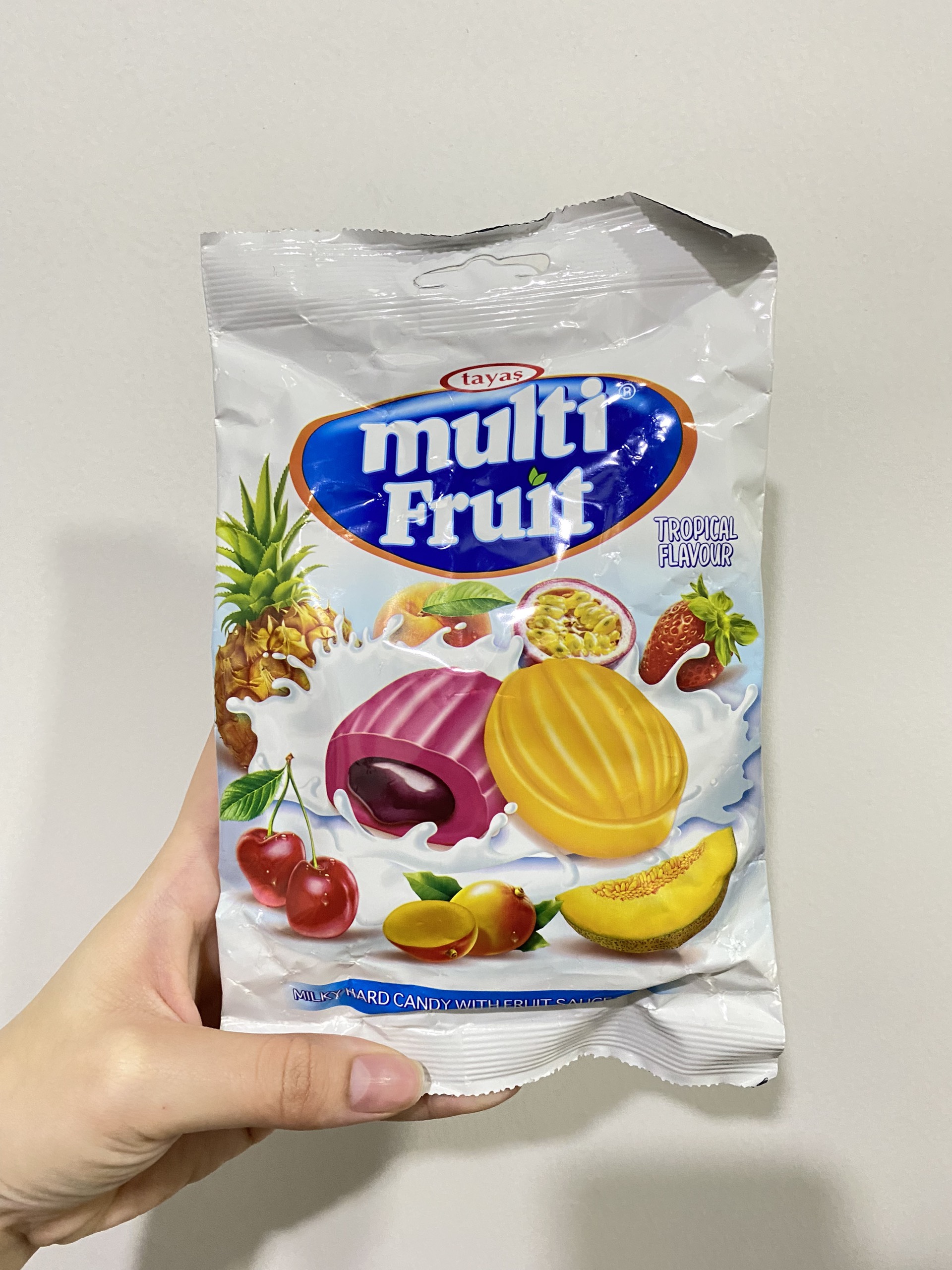 Kẹo Tayas Trái Cây Hỗn Hợp Nhiệt Đới Multi Fruit (Gói 90g)