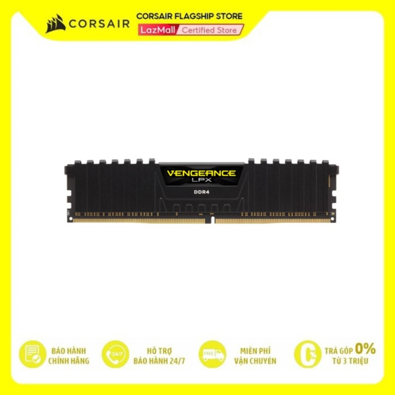 RAM PC CORSAIR VENGEANCE LPX 8GB DDR4 1x8G 3200MHz CMK8GX4M1E3200C16