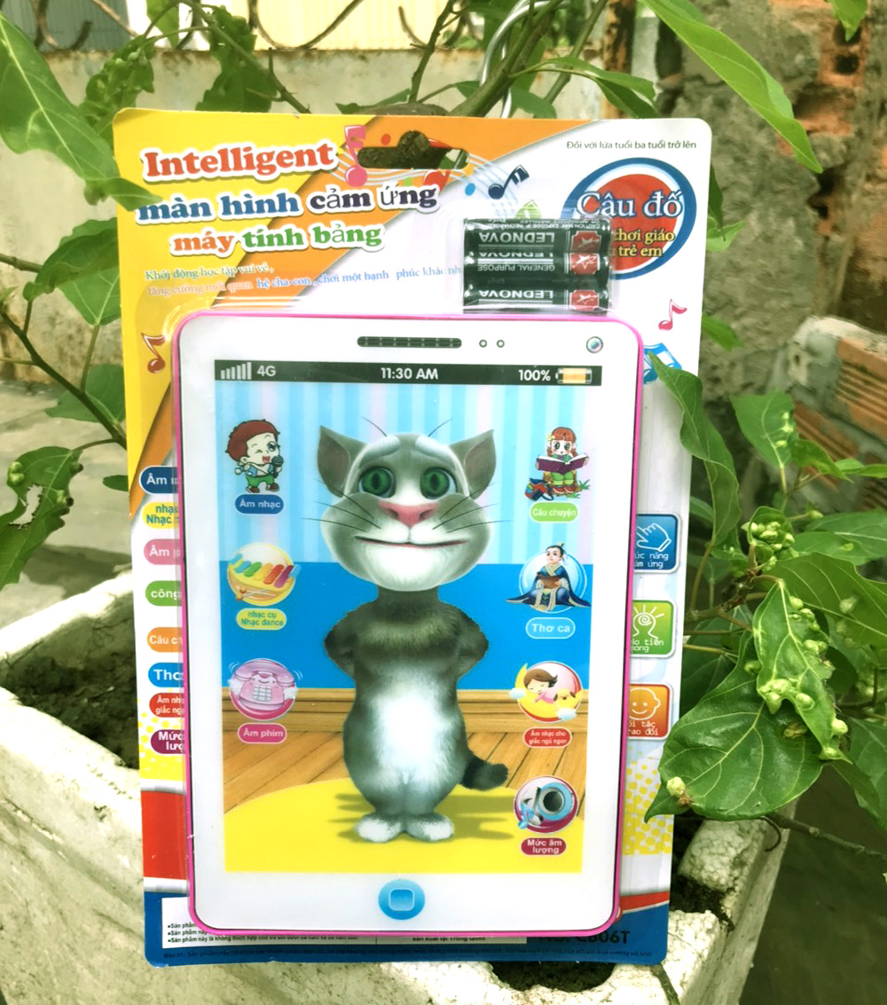 Đồ chơi iPad Mèo Tom thông minh (hát, kể chuyện, thơ) cho bé