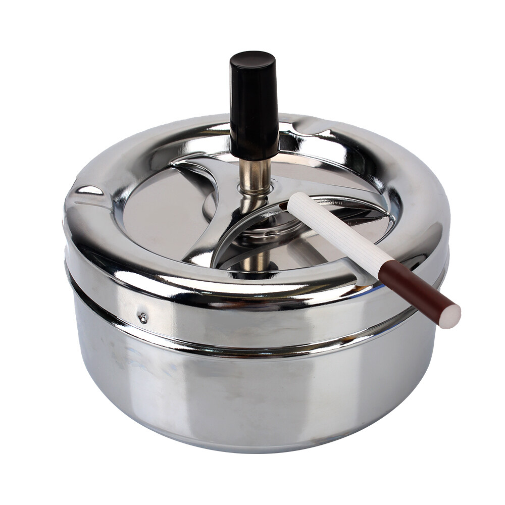 Gạt tàn  inox nắp xoay cao cấp