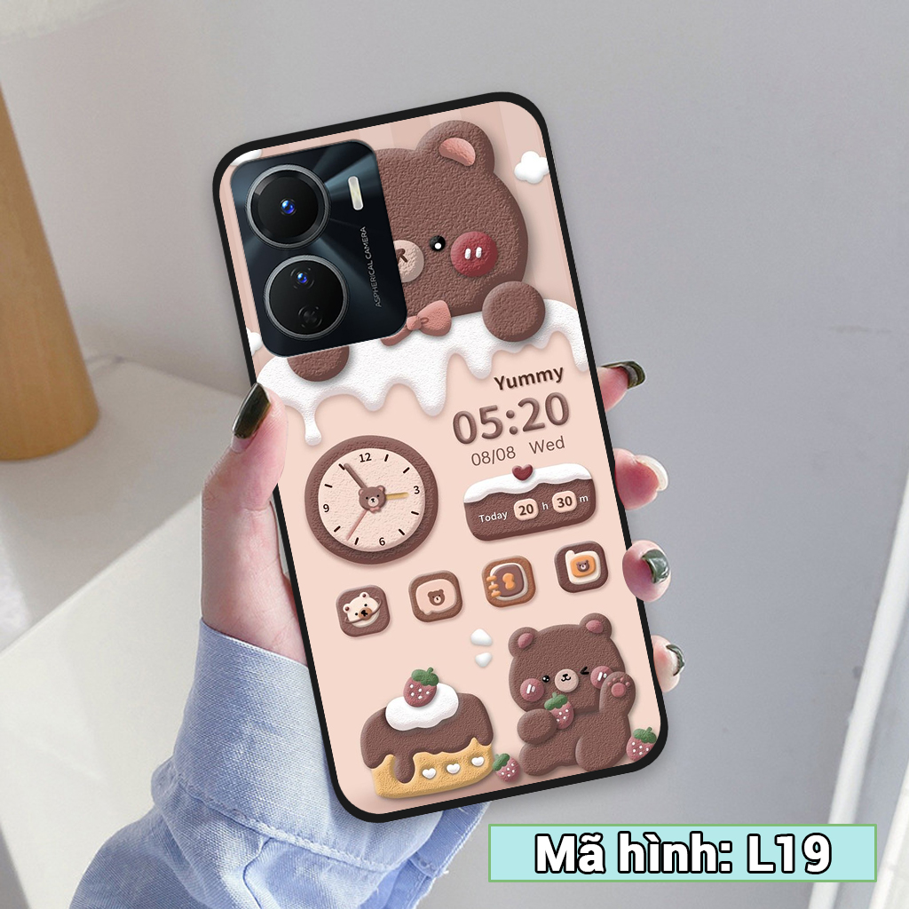 Ốp lưng Vivo Y16, ốp điện thoại vivo hình gấu, thỏ kẹo ngọt đáng yêu