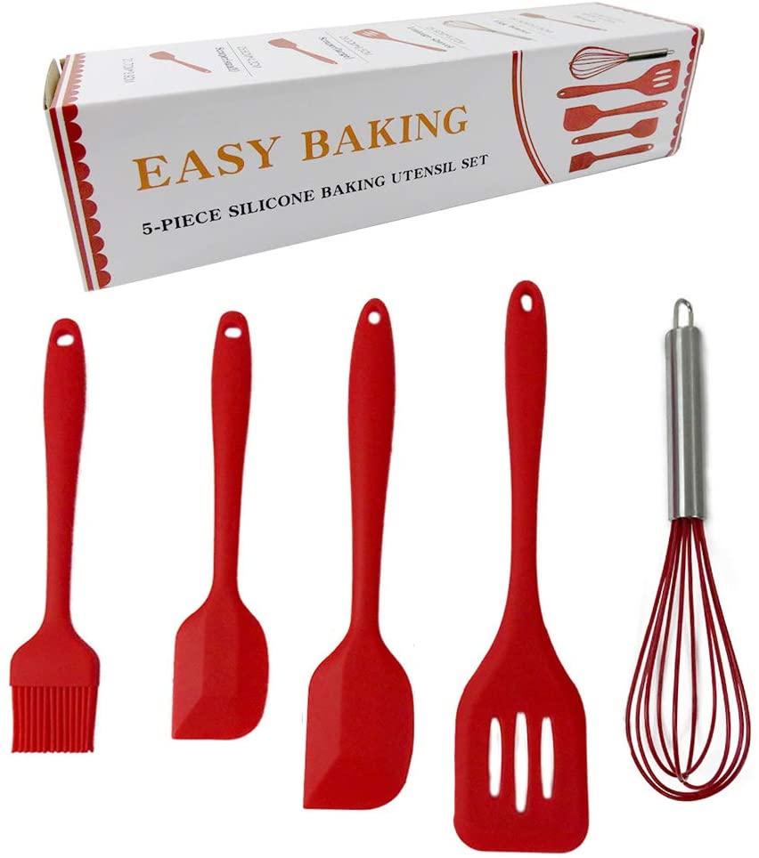 Bộ dụng cụ làm bánh 5 món silicone cao cấp -  5 easy baking silicon