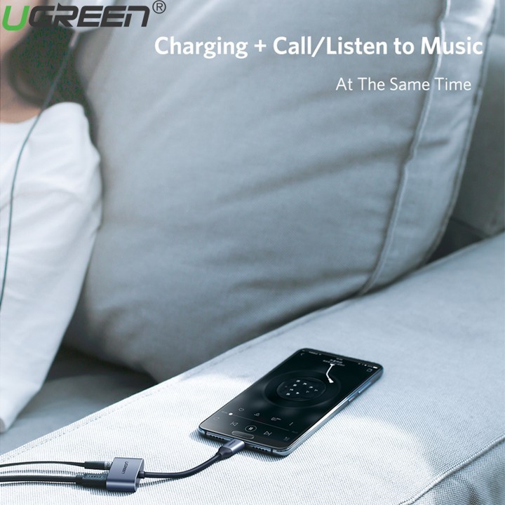 Cáp Chuyển Đổi Type-C To 3,5mm Hỗ Trợ Cổng Sạc USB-C Ugreen 50596