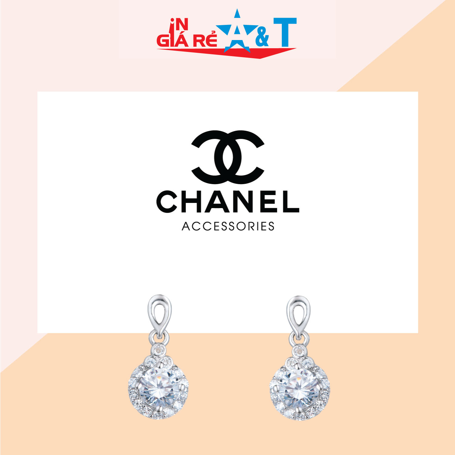 Combo 100 chiếc tag bìa treo khuyên, Bìa giấy treo hoa tai, giấy bìa cứng, size 3x5.4cm