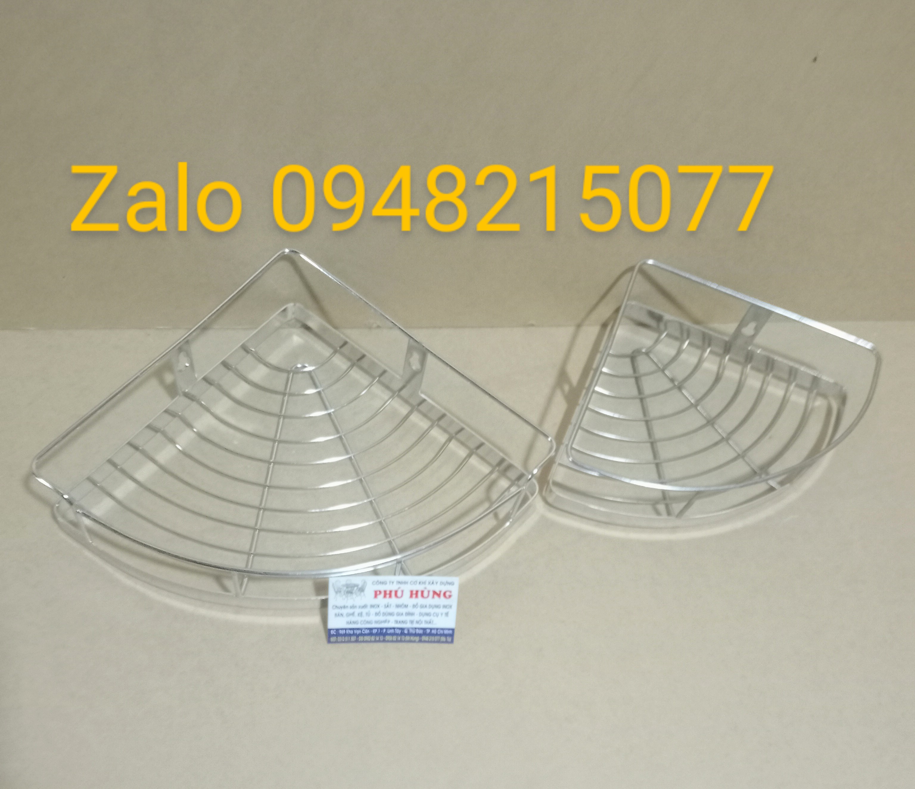 KỆ GÓC INOX 304 1 TẦNG  20 X 20
