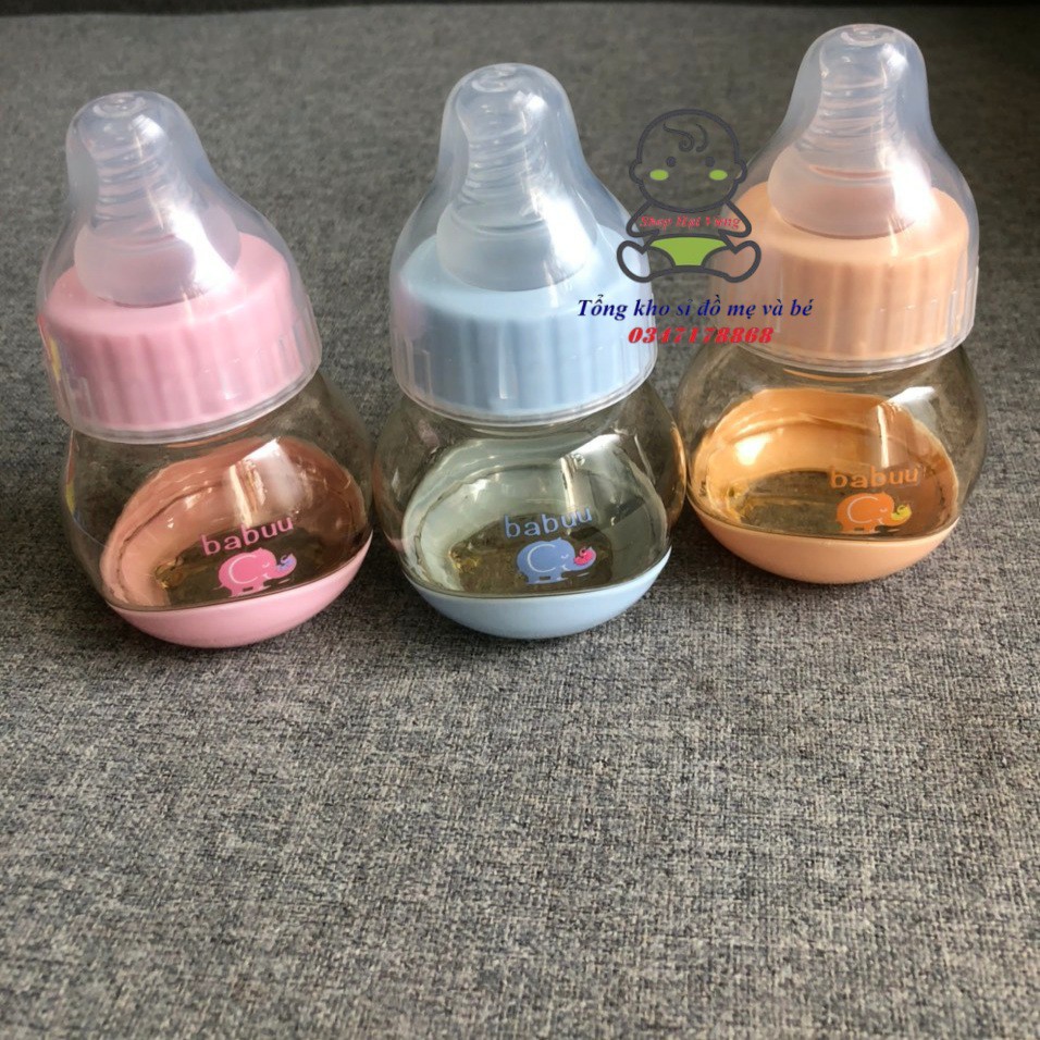 Bình Babuu 60ml, 125ml, 250ml cho bé sơ sinh