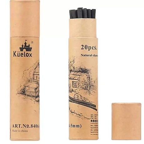 Than Cây,Than Củi Kuelox (20 thanh 4-5mm) No. 8406 /(20 thanh 5-7mm) No.8405