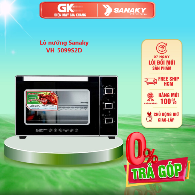VH5099S2D Lò nướng Sanaky VH-5099S2D - 2000W 50L - GIAO TOÀN QUỐC - FREESHIP HCM