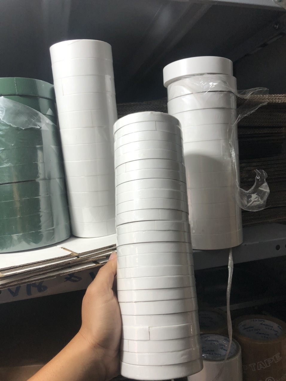 Combo 24 cuộn băng keo 2 mặt 1.2cm