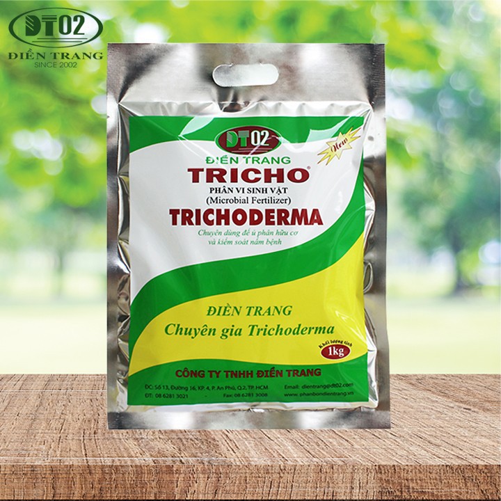 Tricho - phân vi sinh vật trichoderma 1kg chuyên dùng ủ phân hữu cơ và kiểm soát nấm bệnh