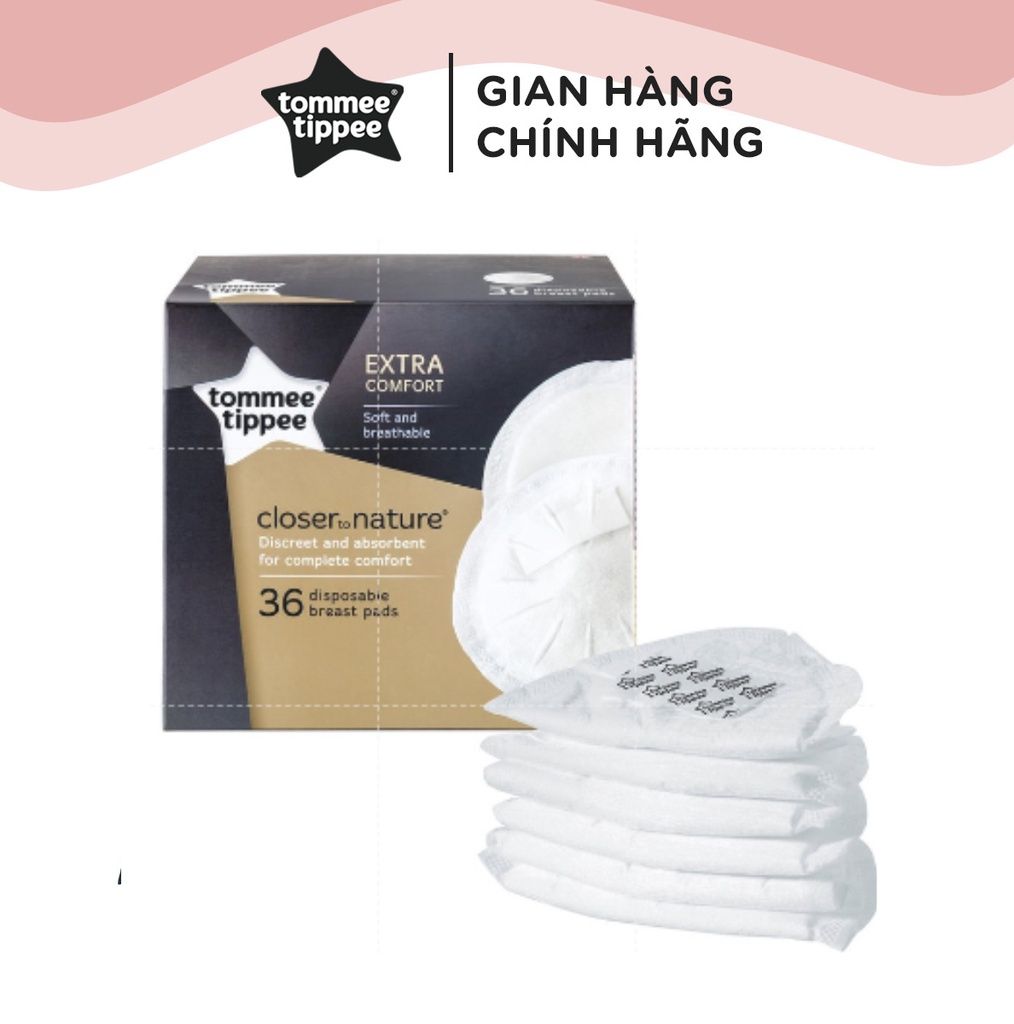 Miếng lót thấm sữa Tommee Tippee Closer to Nature (hộp 36 -100 miếng)