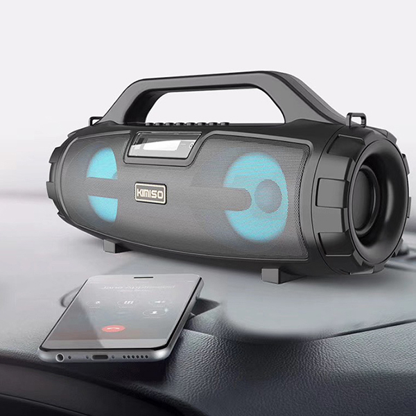 Loa bluetooth karaoke xách tay kimiso s3 - loa bluetooth mini di động âm bass cực hay đèn led sống động