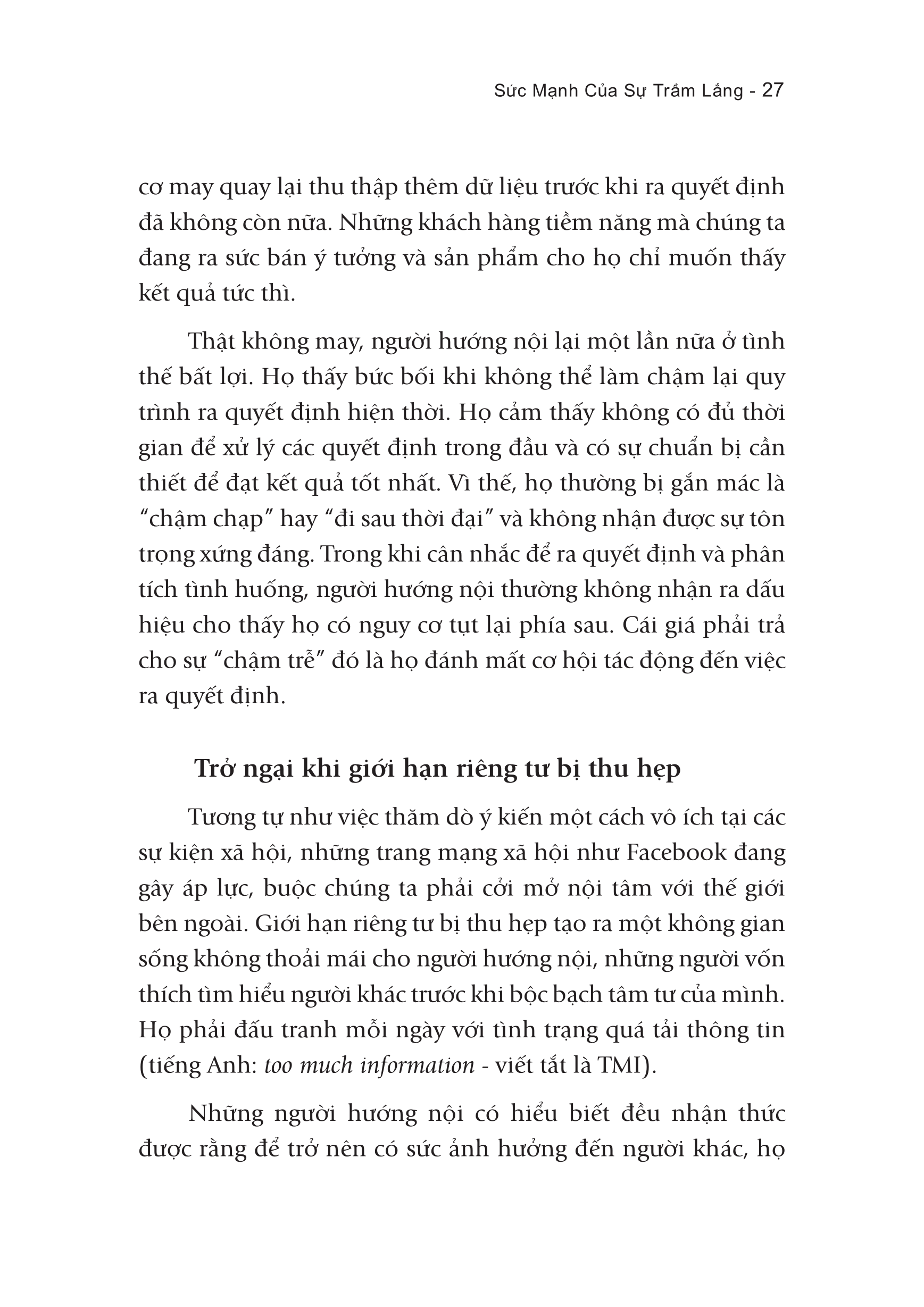 Sự Sức Mạnh Của Sự Trầm Lắng