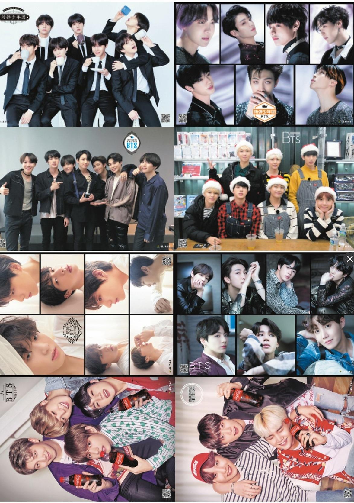 Poster nhóm BTS 8 Tấm