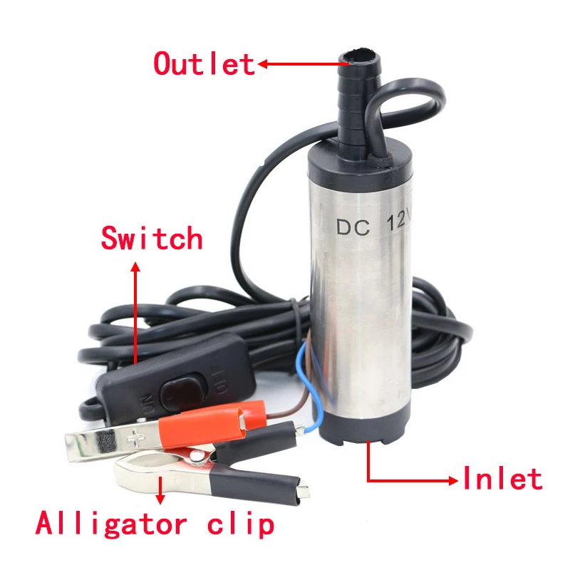 Máy Bơm Chìm Bơm Dau Bơm Nước Mini Phi 51mm/38mm,Bơm chìm mini 12v