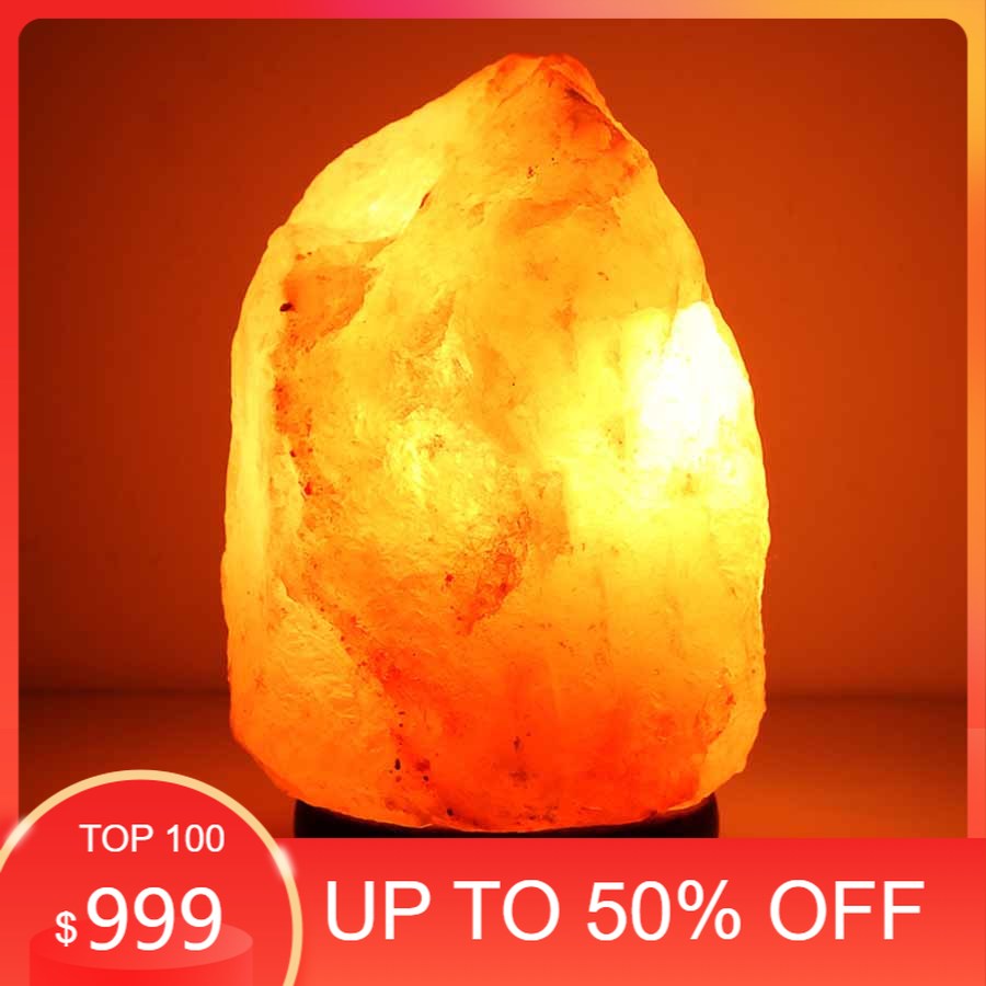 Đèn Đá Muối Himalaya phong thủy Tài Lộc, thanh lọc không khí