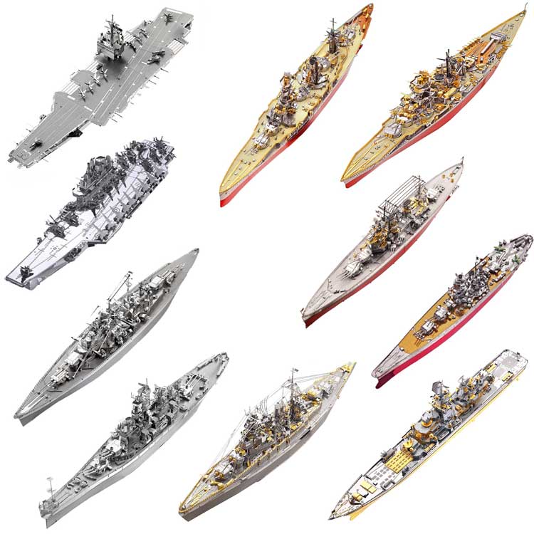 Mô hình thép 3D tự ráp Piececool bộ tàu chiến