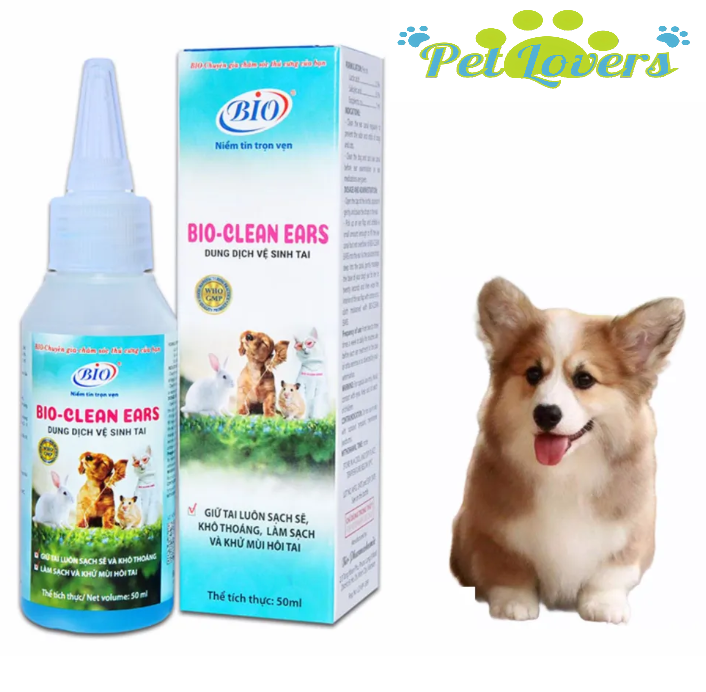 Bio clean ears - Dung dịch vệ sinh tai chó mèo 50ml