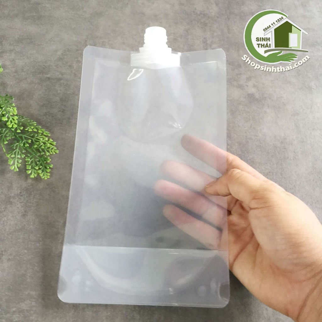 [HCM]Túi có vòi nhựa nắp vặn túi đựng chất lỏng 500ml đáy đứng 13cm x 21cm