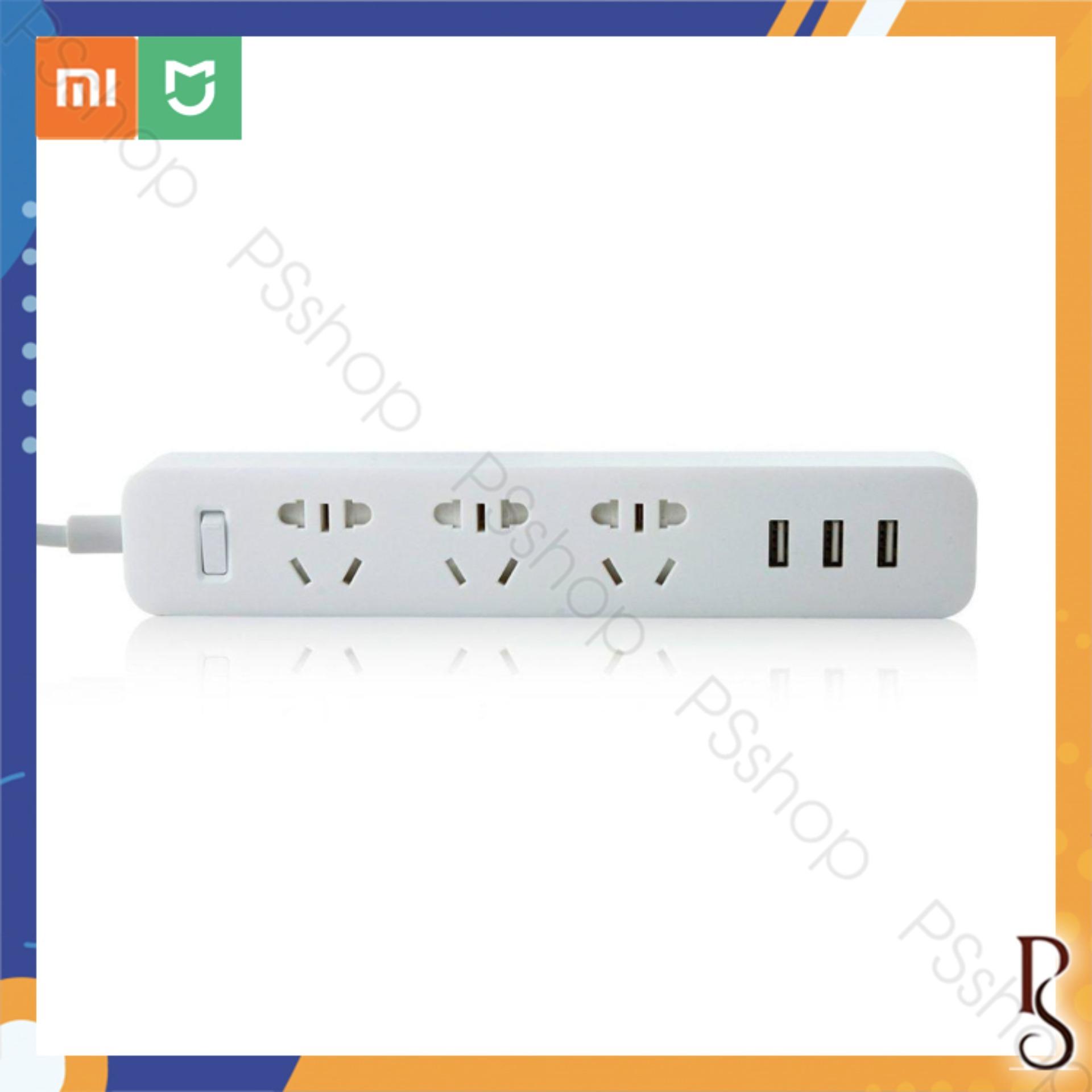 [Mã ELMAR31 Giảm 10%] Ổ Cắm Điện Xiaomi - 3 Ổ Điện / 3 Cổng Sạc USB (1A - 2A)