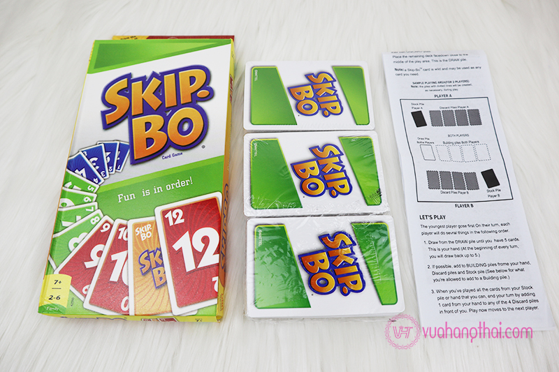]Bộ bài Uno SKIP BO - Giấy Bìa Cứng Cao Cấp