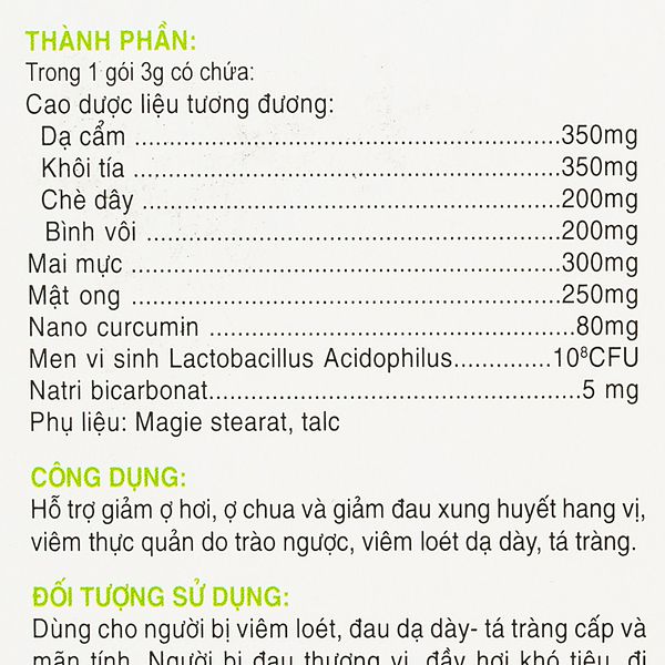 [HCM]CỐM DẠ DÀY STOMAC