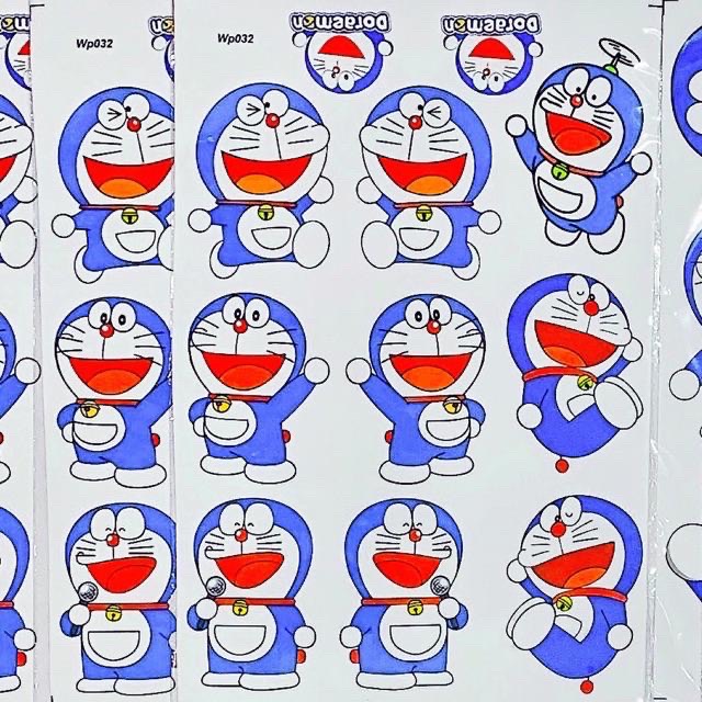 tem xe, tem dán, Sticker decal dán xe dán tường DORAEMON 60cm x 40cm