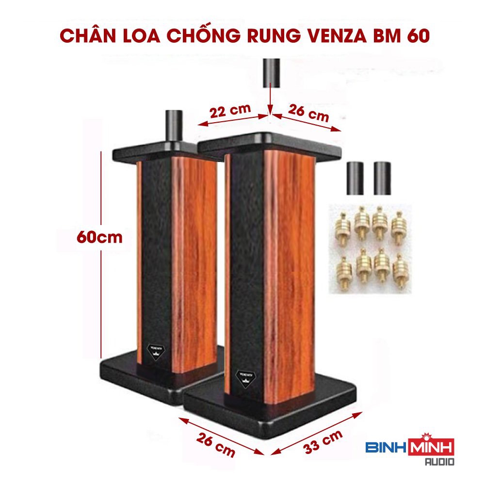 Bộ 2 Chân loa bookshelf Venza BM 60
