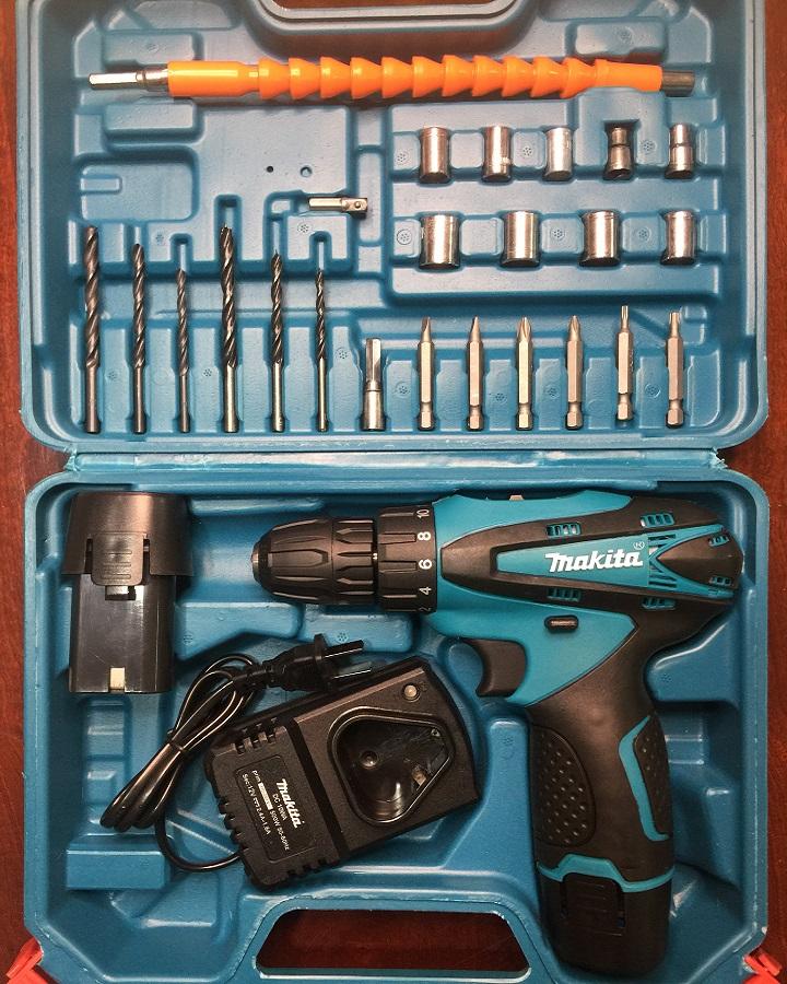 MÁY KHOAN PIN MAKITA 12V ĐỦ PHỤ KIỆN