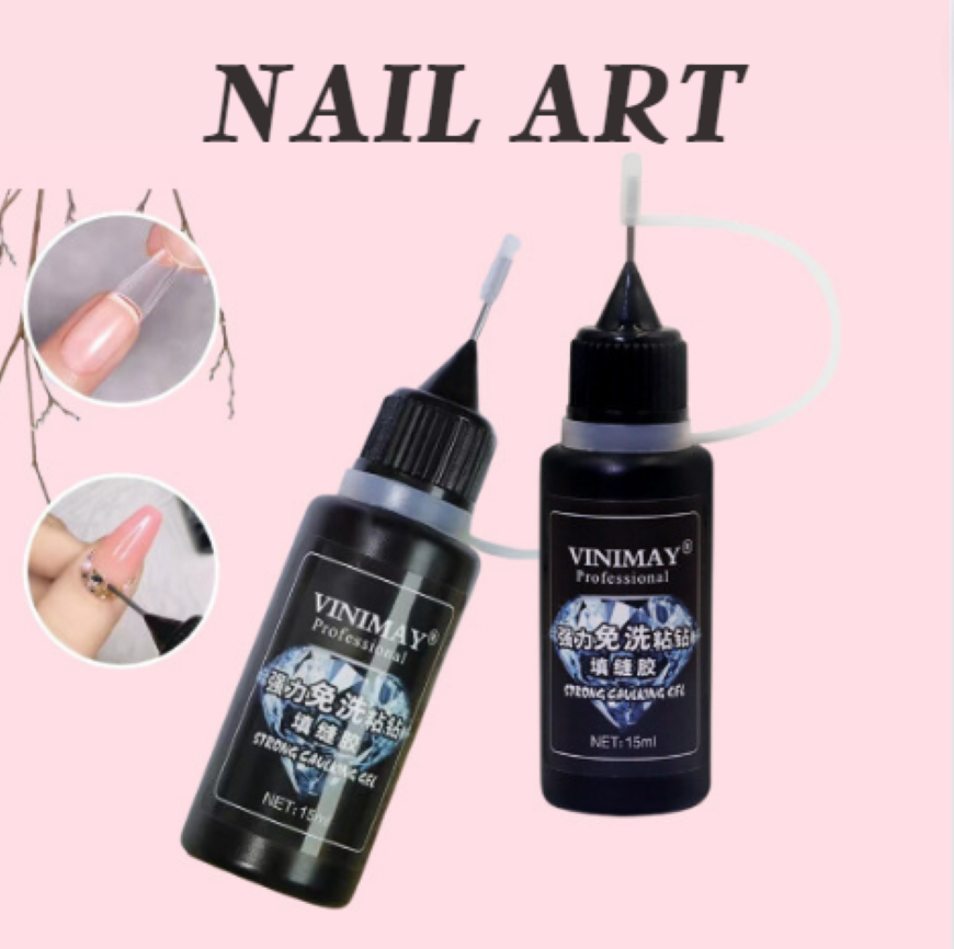 Gel úp móng đính đá đa năng vinimay siêu chắc 10ml, Bút Gel đính đá, charm, nails đa năng Vinimay. Keo gắn đá đa năng